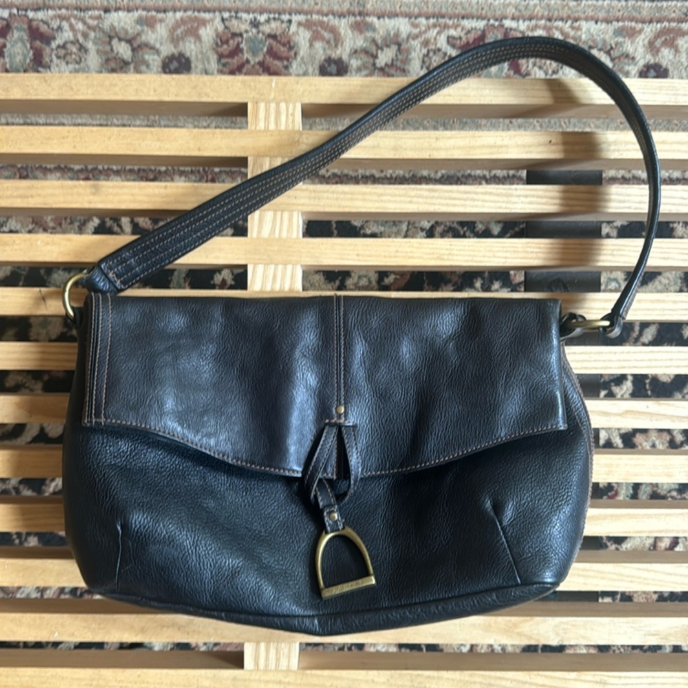 Ralph Lauren Black Leather shoulder bag